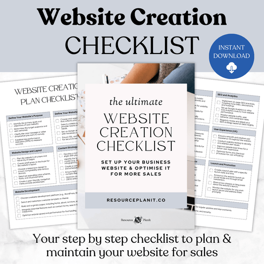 Website Launch Checklist - Step-by-step guide to creating and optimizing your business website